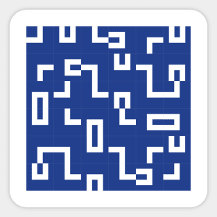 Blue and White Tiles Sticker